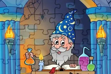 Cartoon jigsaw puzzle