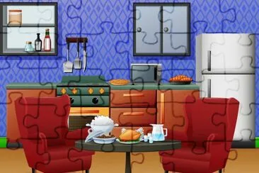 Cartoon jigsaw puzzle