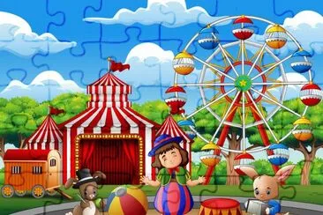 Cartoon jigsaw puzzle