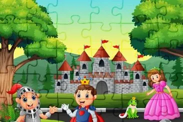 Cartoon jigsaw puzzle
