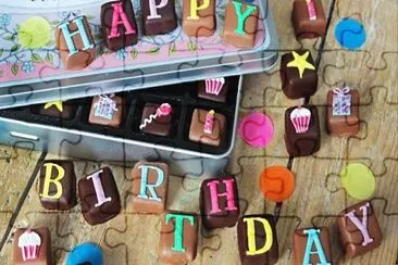 Chocolate jigsaw puzzle