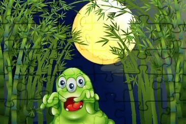 Cartoon jigsaw puzzle