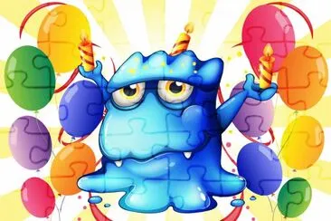 Cartoon jigsaw puzzle