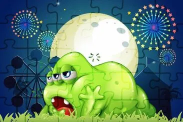 Cartoon jigsaw puzzle