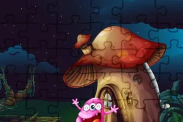Cartoon jigsaw puzzle