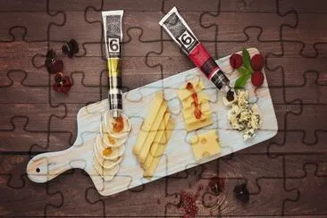 Cheese jigsaw puzzle