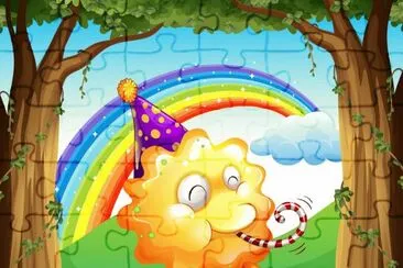 Cartoon jigsaw puzzle