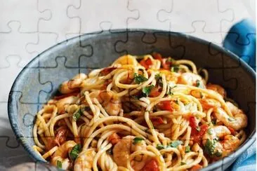 Tomato Prawn Spaghetti