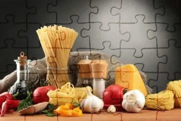 Spaghetti jigsaw puzzle
