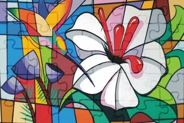 Abstract jigsaw puzzle