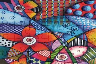 Abstract jigsaw puzzle
