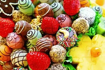 chocolate jigsaw puzzle