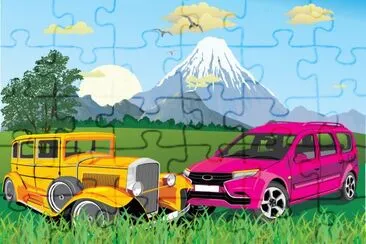 Cartoon jigsaw puzzle