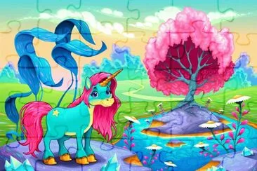 Cartoon jigsaw puzzle