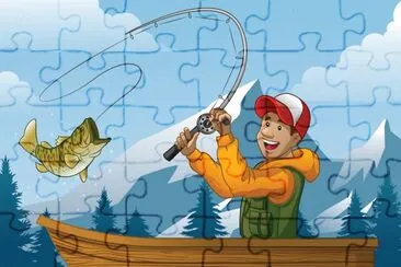 Cartoon jigsaw puzzle