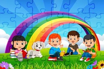Cartoon jigsaw puzzle