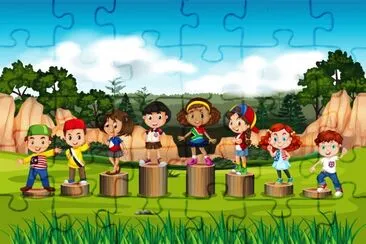 cartoon jigsaw puzzle
