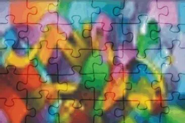 Abstract jigsaw puzzle