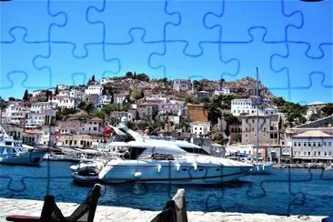 Isla griega en el Mar Egeo. jigsaw puzzle