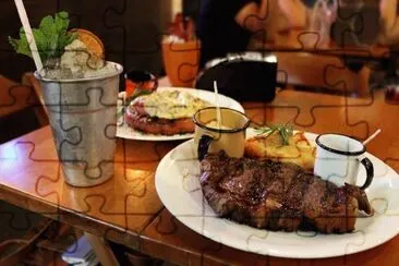 Steak jigsaw puzzle