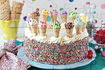 Cake jigsaw puzzle