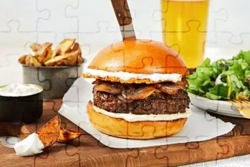 Burger jigsaw puzzle