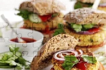 Golden Quinoa Burger jigsaw puzzle