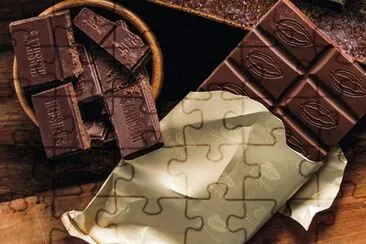 Chocolate jigsaw puzzle