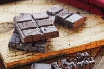 Chocolate jigsaw puzzle