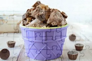 Choco Peanut Butter Ice Cream jigsaw puzzle