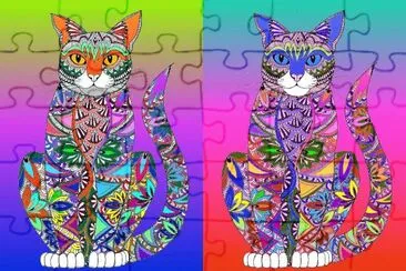 Rainbow cats jigsaw puzzle