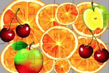 Orange jigsaw puzzle