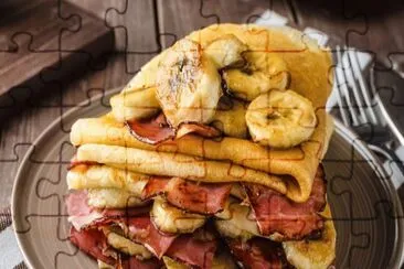 Banana   Bacon Crepe jigsaw puzzle