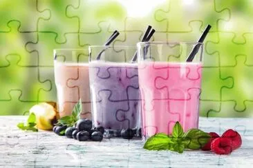 פאזל של Smoothie Fruits