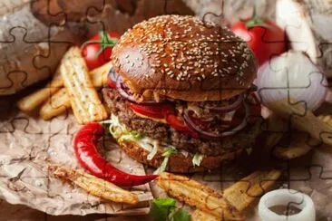 פאזל של Spicy Burger
