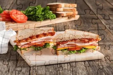 Sandwich jigsaw puzzle
