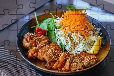 Yaki Tori Salad jigsaw puzzle