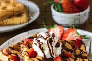 Waffle   Ice Cream Strawberry