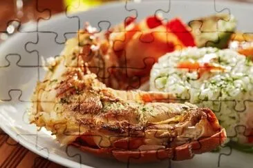 Lobster   Rice jigsaw puzzle