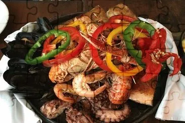 Seafood jigsaw puzzle