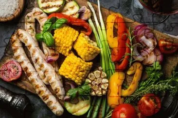 Vegetable e Sausage Barbecue jigsaw puzzle