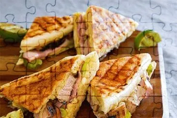 Sandwich jigsaw puzzle