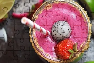 Dragon Fruit   Strawberry Juice jigsaw puzzle