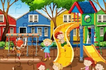 Cartoon jigsaw puzzle