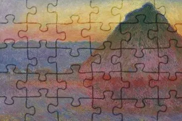 Monet Grainstack in the Sunlight jigsaw puzzle