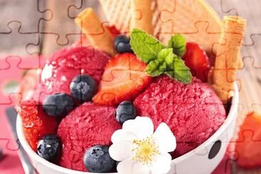 Blueberry   Strawberry Ice Cream jigsaw puzzle