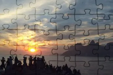 Por do Sol - Pedra do Arpoador -  Rio jigsaw puzzle