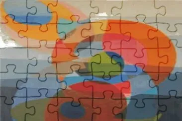Abstract jigsaw puzzle
