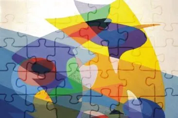 Abstract jigsaw puzzle