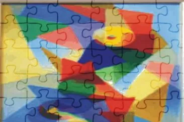 Abstract jigsaw puzzle